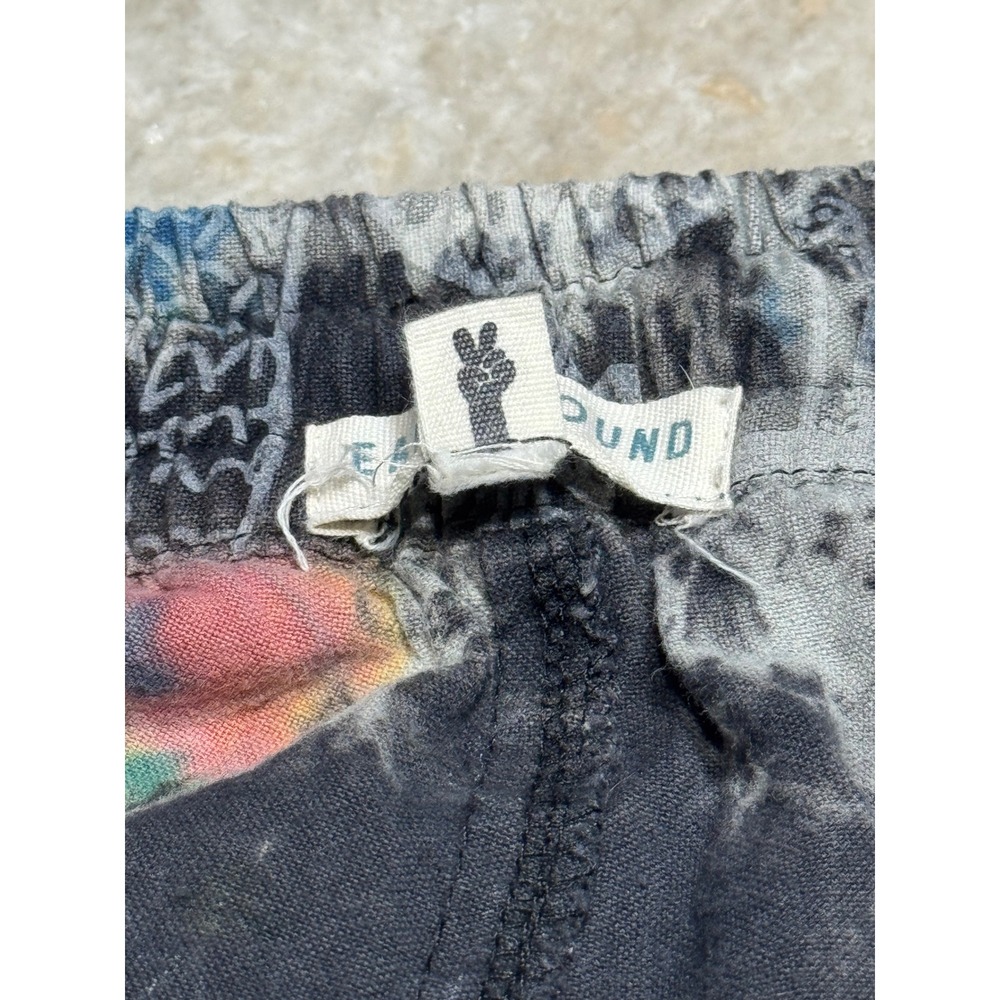 Earthbound Mushroom Cargo Pants Unisex Medium Cott Tie Dye Whimsygoth Fairycore - Picture 12 of 14